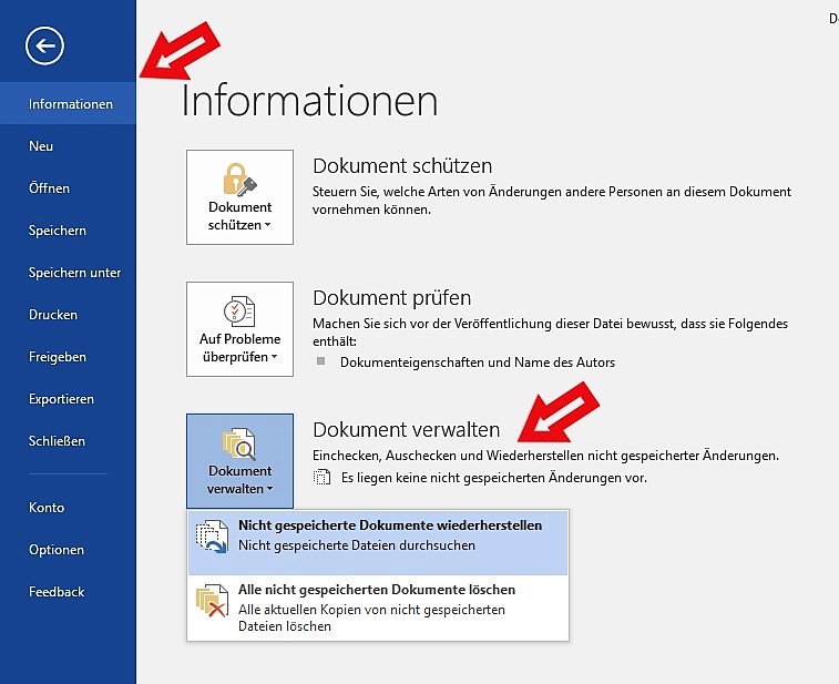 Dateien retten